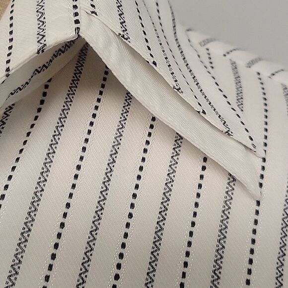 Escada striped button down blouse.  Size 38 - Picture 3 of 6